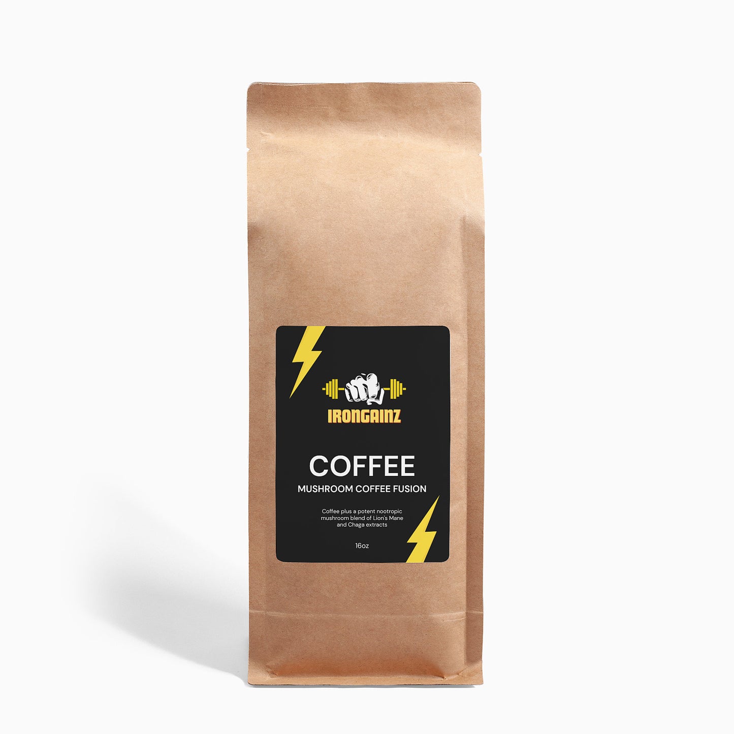 Mushroom Coffee Fusion - Lion’s Mane & Chaga 16oz